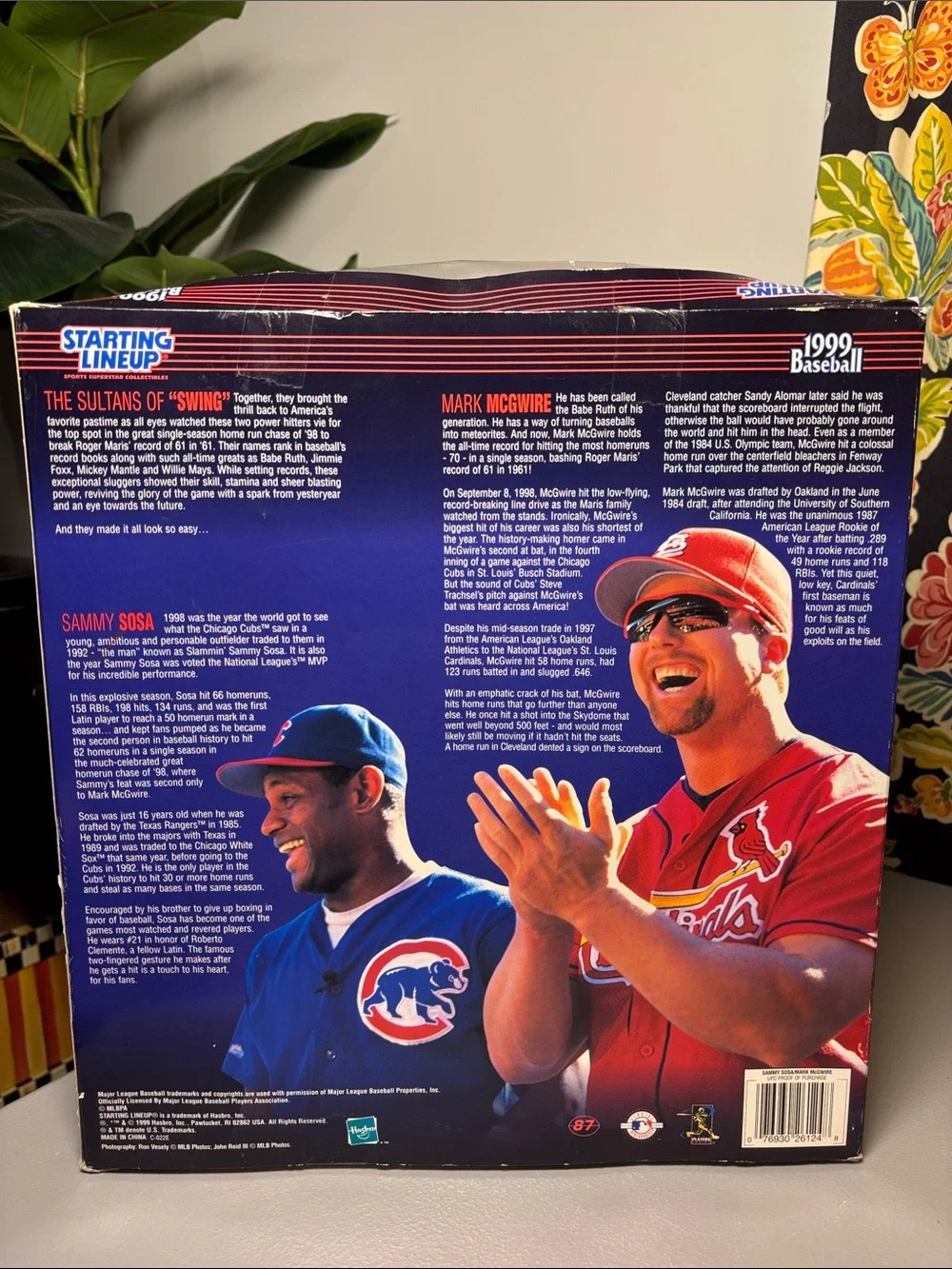 Starting LineUp Hasbro Cardinals Cubs Sammy Sosa Mark McGwire 12